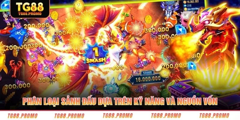 Phân loại sảnh đấu dựa trên kỹ năng và nguồn vốn